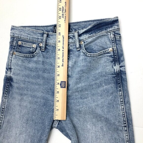Gap Denim Women's Jeans High Rise Vintage Slim Straight Leg Light Wash size 0 - Picture 6 of 9